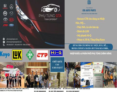 phụ tùng ô tô GTA, dầu nhớt, nhà phân phối, cửa hàng phụ tùng