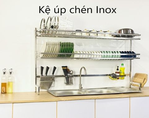 Kệ úp bát, kệ úp chén đĩa,inox Hồng Kì