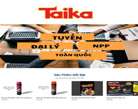 nhang muỗi,bình xịt muỗi,bình xịt côn trùng,taika,npp,tìm npp