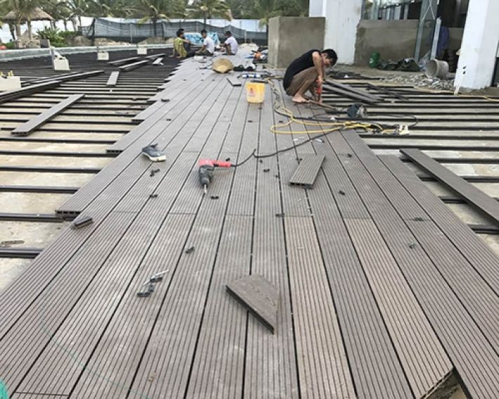 sàn gỗ nhựa ngoài trời